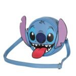 Disney Lilo & Stitch Bolso Bandolera Redondo Tongue Azul