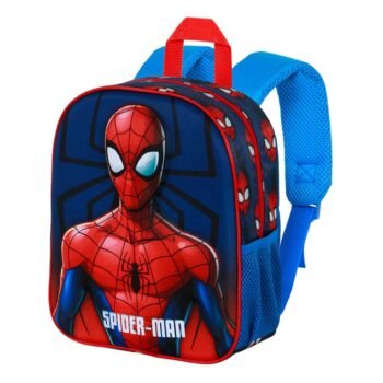 Mochila Preescolar Spiderman 3D Elite Solid Azul - KARACTERMANIA