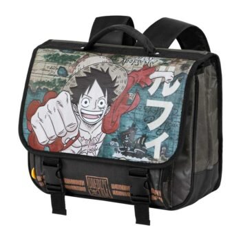 One Piece Mochila Cartable 2.0 Map Cartera Escolar Marrón | KARACTERMANIA