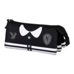 Wednesday Estuche Portatodo Triple Fan 2.0 Varsity Negro