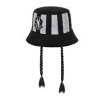 Wednesday Gorro Infantil Bucket Braid Pescador Negro