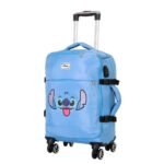 Disney Lilo & Stitch Maleta Cabina 4 Ruedas Face Blanda AZUL