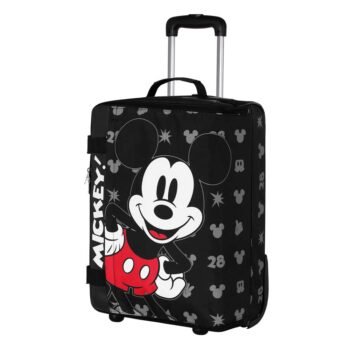 Maleta Cabina Plegable Surprise Disney Mickey 2 Ruedas Negra