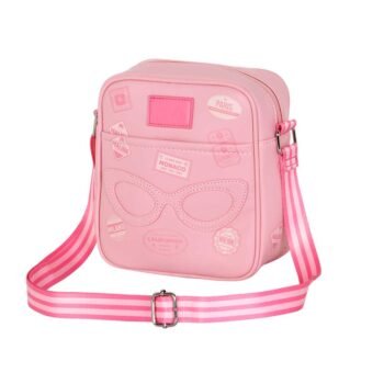 Barbie Bolso Bandolera Sling Fashion Travel Cuadrado Rosa Oficial KARACTERMANIA