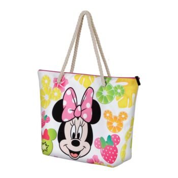 Disney Minnie Bolsa de Playa Soleil Fruits Multicolor Karactermania