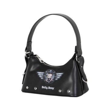 Bolso Betty Boop Groovy Motor Love Hombro Baguette Negro Oficial