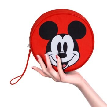 Disney Mickey Jumbo Face Neceser Redondo de Playa Multicolor Oficial