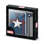 Marvel Avengers Capitán América Pack Regalo Diario Bolígrafo AZUL Fashion Courage