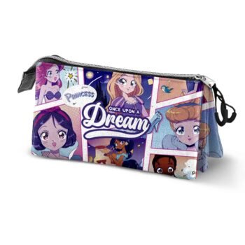 Disney Princesas Estuche Portatodo Triple Comic Plano Multicolor