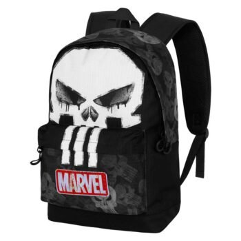 Punisher Skull Hs Fan 2.2 Mochila Urbana Negra Marvel