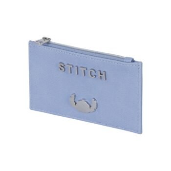 Disney Lilo & Stitch Monedero Tarjetero Slim Steel Azul