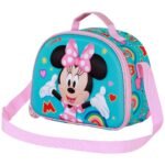 Minnie Disney Porta Alimentos Infantil 3D Greet Turquesa | Bolsa Merienda