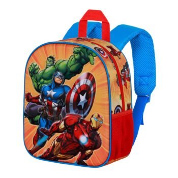 Marvel Avengers Mochila 3D Elite Attack Preescolar Roja