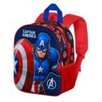 Capitán América Marvel Avengers Mochila 3D Elite Patriot Preescolar Multicolor