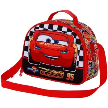 Disney Cars Porta Alimentos Infantil 3D Racer Rojo | Bolsa Merienda Escolar