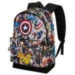 Mochila Urbana Marvel Avengers Capitán América Hs Fan 2.2 Comic Multicolor