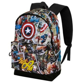 Mochila Urbana Marvel Avengers Capitán América Hs Fan 2.2 Comic Multicolor