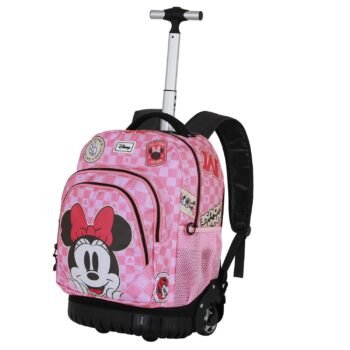 Disney Minnie Mochila Trolley Gts Fan Journey Escolar con Ruedas ROSA