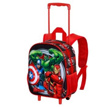 Marvel Avengers Mochila Infantil 3D Ruedas Almighty ROJA