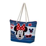 Minnie Disney Bolsa Playa Soleil Summer Azul con Cremallera