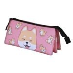 Oh My Pop Estuche Portatodo Triple Shiba Plano Lápices MULTICOLOR