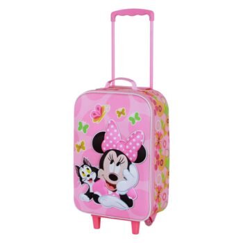 Disney Minnie Maleta Infantil Trolley Soft 3D Kitten Rosa