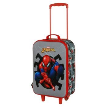 Marvel Avengers Spiderman Maleta Trolley Soft 3D Symbol Infantil Gris
