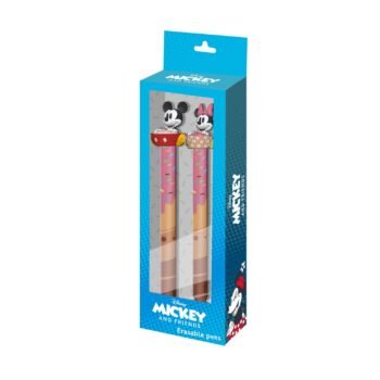 Disney Mickey Pack 2 Bolígrafos Gel Borrables Mix Tinta Azul Multicolor