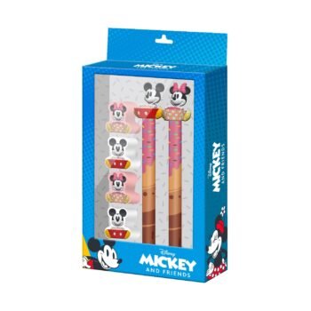 Disney Mickey Pack Papelería: Bolígrafo Gel Borrable, Lápiz Eternal y 4 Gomas Mix MULTICOLOR