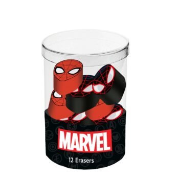 Spiderman Marvel Cubo 12 Gomas de Borrar Peter Rojo Oficial