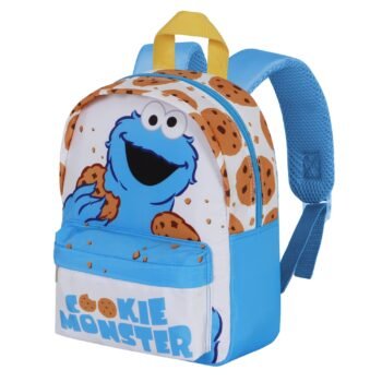 Mochila Oficial Monstruo Galletas Joy Cookie Preescolar Ligera Blanca
