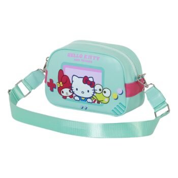 Hello Kitty Bolso Bandolera Bowling Lite Videogame Pequeño Turquesa