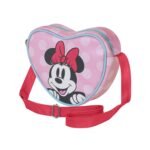 Minnie Mouse Bolso Bandolera Corazón Casual Ribbon Rosa KARACTERMANIA