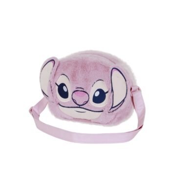Disney Lilo & Stitch Mini Bolso Bandolera Plush Heart Rosa