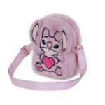 Bolso Bandolera Lilo & Stitch Disney Action Plush Heart Rosa