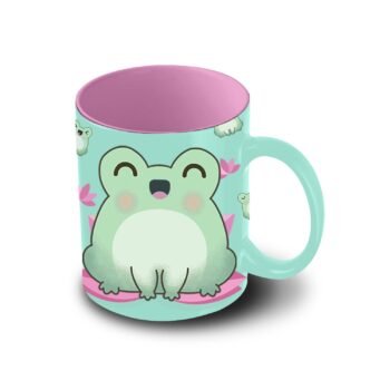 Oh My Pop Taza Froggy Cerámica TURQUESA para Bebidas Calientes