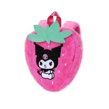 Hello Kitty Kuromi Soft Strawberry Mochila de Peluche Rosa