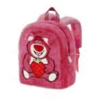 Disney Lotso Mochila Plush Strawberry Rosa