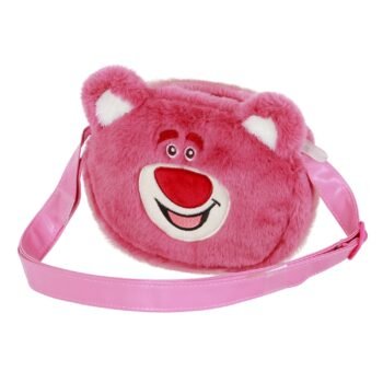 Mini Bolso Bandolera Disney Lotso Plush Strawberry Rosa