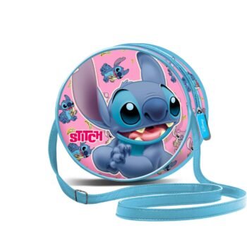 Disney Lilo & Stitch Bolso Bandolera Redondo Surprise Azul