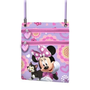 Disney Minnie Bolso Bandolera Pequeño LILA Action Vertical Cat