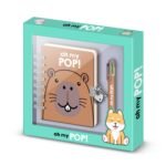 Oh My Pop Pack Diario A5 + Bolígrafo 6 Colores Capybara MULTICOLOR