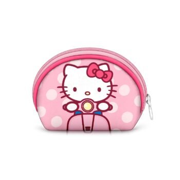 Hello Kitty Monedero Oval Casual Rosa Infantil con Cremallera