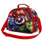 Marvel Avengers Bolsa Portamerienda 3D Battle Porta Alimentos Infantil AZUL