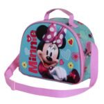 Minnie Disney Bolsa Portamerienda 3D Pose Infantil Rosa