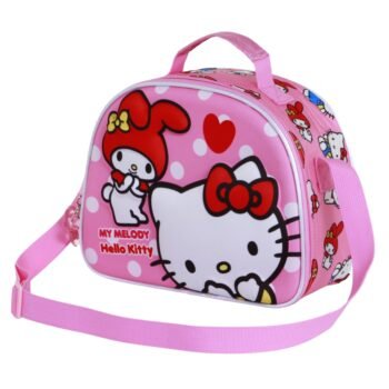 Hello Kitty Bolsa Portamerienda 3D Lovely Infantil Rosa