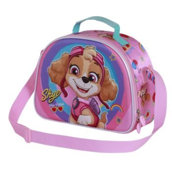 Paw Patrol Bolsa Portamerienda 3D Happy Rosa | Porta Alimentos Escolar