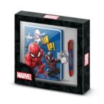 Marvel Spiderman: Pack Diario A5 + Bolígrafo 6 Colores Best Team Azul