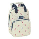 Mochila Infantil Nait Nait 'Coches' Beige SAFTA Oficial