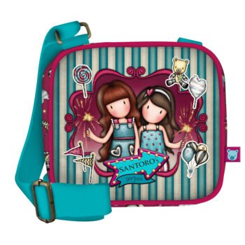 Gorjuss Fairground "Fireworks" Mini Bandolera Cruzada GRANATE